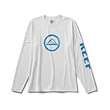 92 % Polyester, 8 % Elastan Reef Mens Long Sleeve Rashguard - Yuna (Bright White, Small)