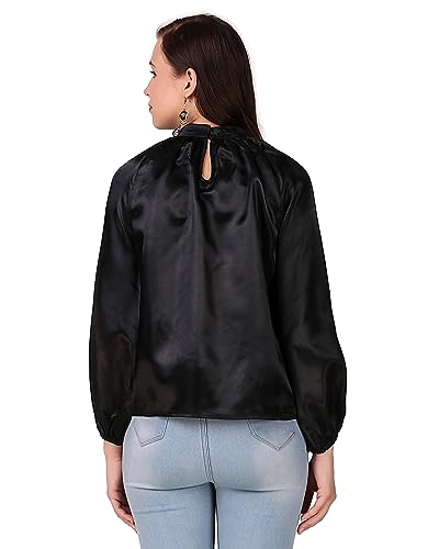 Image of BoheeWohee Women's Full Sleeves Casual Satin Top