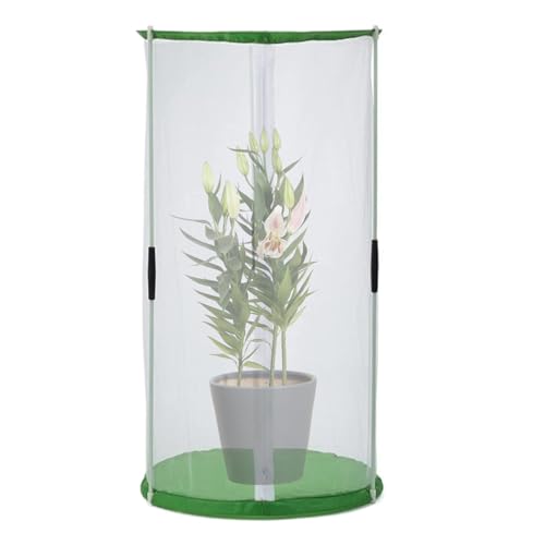Cierre de, hábitat de jardín de Mariposas de 11.8 x 15.7 Pulgadas con Cremallera, Protector de Plantas Multifuncional Plegable para proyectos de Ciencia al Aire Libre Patio Trasero