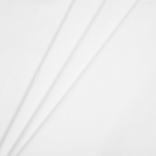 Image of 100% Premium Cotton Silky Shirt Fabric (Pure White)