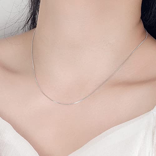 Italian 925 Sterling Silver Necklace For Women 0.9mm Box Chain 1.3mm Rolo Chain O-Chain Lobster Claw Clasp - Pendant Chain - 16 "18" 20 "22" 24 "26" Jewelry Gift2