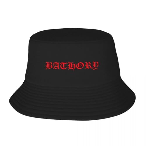 Chapeau de pêcheur Bathory Black Metal pour adulte avec visière ajustable style urbain