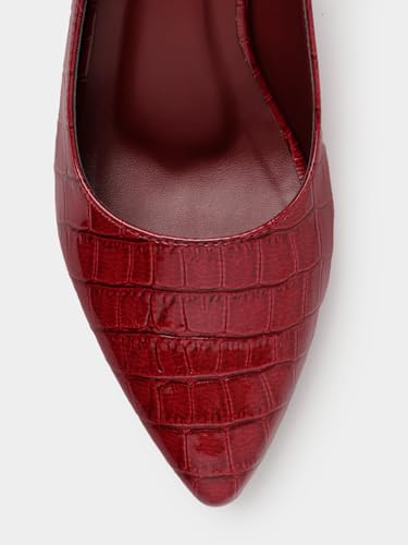 Image of Marc Loire Women's Pointed Toe Block Heel Pumps with Adjustable Slingback for Office, Party and Formal Occasions