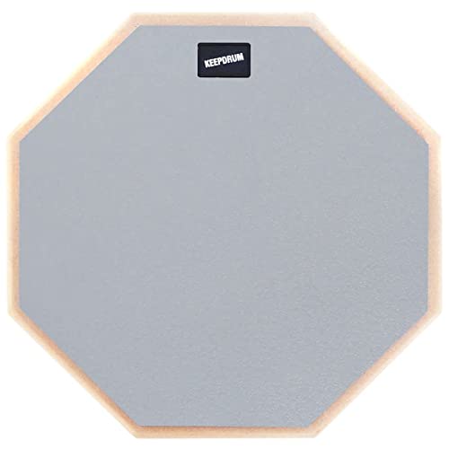 keepdrum DP-GY12 Practice Pad Grau Schlagzeug Übungspad 12 Zoll - Image 3