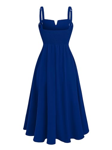 Image of RWJ Women's Plus Size Dresses with Pockets V-Neck Sleeveless Maxi Dress for Wedding Guest Dress Formal Cocktail