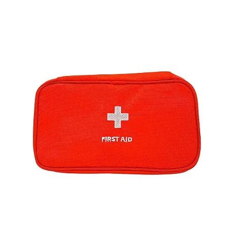 Primeiros Socorros Bolsa Organizador Emergência Porta Medicamentos (Cinza)