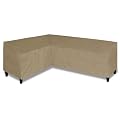 Easy-Going Patio L-Shaped Sectional Sofa Cover, 83“X104 Waterproof Outdoor Sectional Cover, Heavy Duty Garden Furniture Protector (Left Facing, Camel)