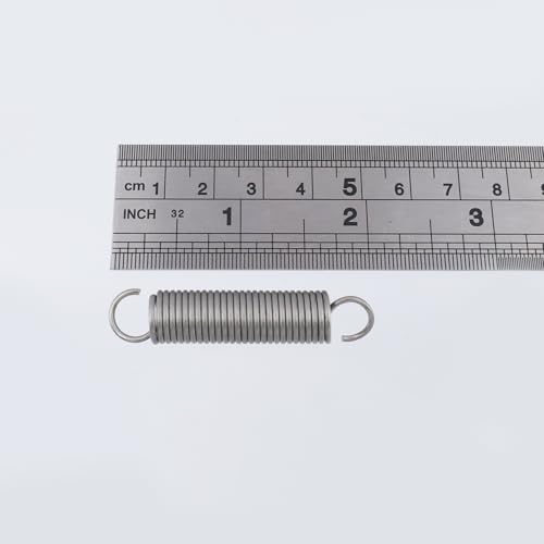 Image of Mcredy 6 Pcs Small Springs Stainless Steel 1.97 inch Extension Springs Assortment Kit with Hook Ends Tension Spring for DIY Projects Bicycles Repairs
