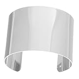 Ipetboom Brazalete de Acero Inoxidable Pulsera de Moda Brazalete de Puño Diseño Ajustable Acabado Pulido para Mujer Uso Diario Fiestas y Bodas