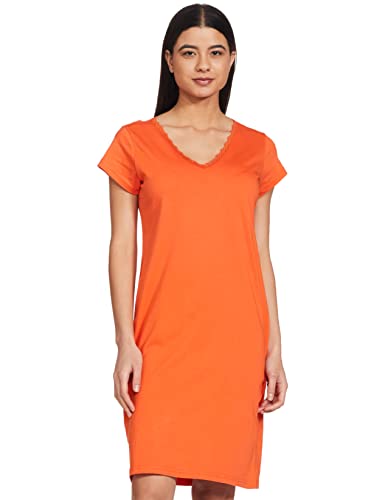 Image of Amazon Brand - Symbol Women's Cotton Knee Length Regular Fit Nighty