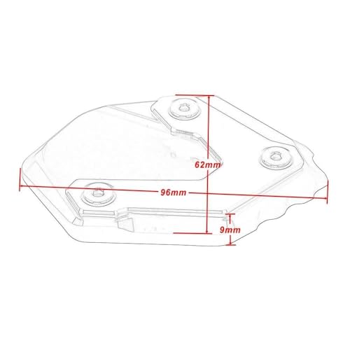 Support latéral de béquille Yamaha MT 07 2014-2018 CNC or - 4