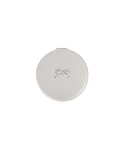 [ アフタヌーンティー リビング ] AfternoonTea LIVING メイクボックス FD53 リボンコンパクトミラー シルバー - Afternoon Tea - 商品画像
