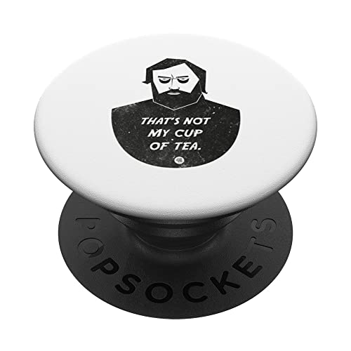 That's not my cup of tea - Sarcastic Rebel Attitude Reject PopSockets Swappable PopGrip, Black