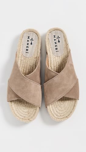 manebi Men's Crossed Band Espadrille Sandals4