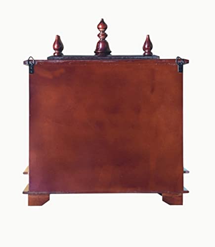 Image of Kamdhenu Art and Craft Wooden Temple /Home Temple /Pooja Mandir /Pooja Mandap /Temple for Home (P20N)