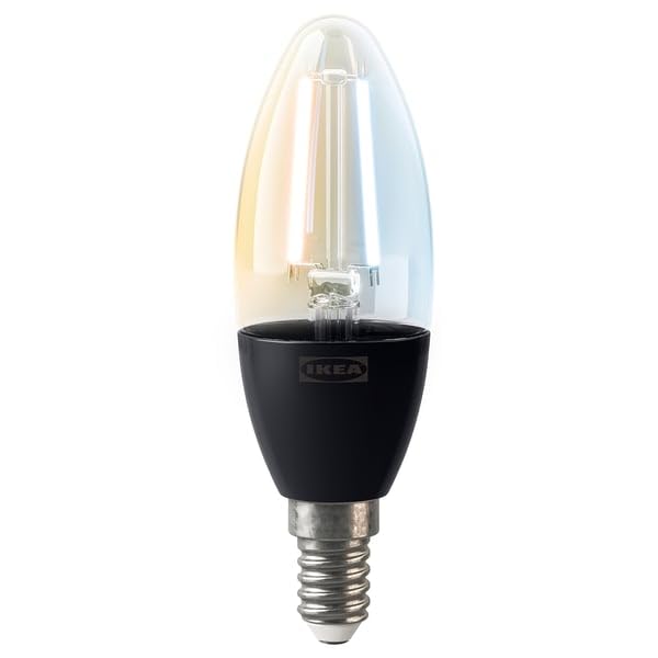 ProTuning KAJPLATS żarówka LED E14 470 lumenów, inteligentne białe spektrum/przezroczyste szkło