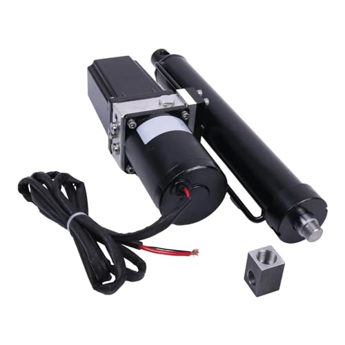Image of HOLDWELL 12V 10'' 25A Hydraulic Motor Heavy Duty Electric Linear Actuator 2300lbs Compatible with Dump Trailers, Lift Tables, Solar Tracking System, Wheelchair Lift