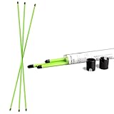 Asyxstar Golf Alignment Sticks - Upgraded 48' Training Aid 3 Pack for Aiming, Putting, Full Swing Trainer, Posture Corrector with Clear Tube Case - Gifts for Men Women Golfers
