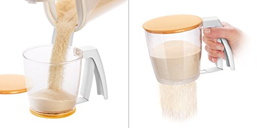 Foto von Tescoma Einhand Sieb mit Deckel, für Mehl oder Puderzucker, aus Kunststoff BPA Frei