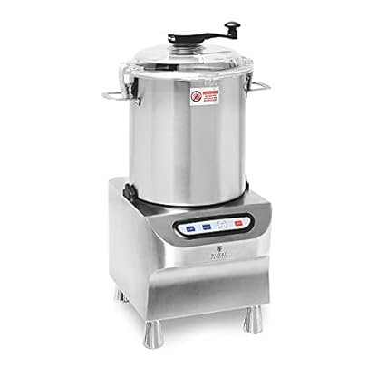 Royal Catering Tischkutter Edelstahl 2200 W 2 Geschwindigkeiten 1500/2200 U/min 18 l Pulse-Funktion Deckel mit Einfüllöffnung Fleischkutter Küchenkutter Tischkutter