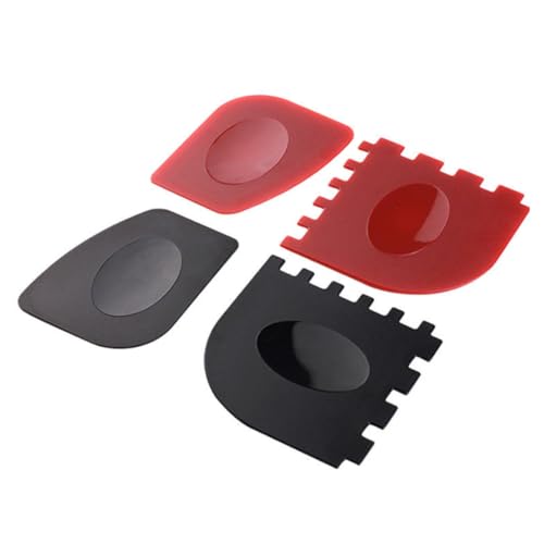 JOINPAYA 3 Series Rascadores De Cocina De Plástico De Limpiar Sartenes Parrillas Resistente Al Prácticos Y Duraderos Negro 4 Piezas X 3