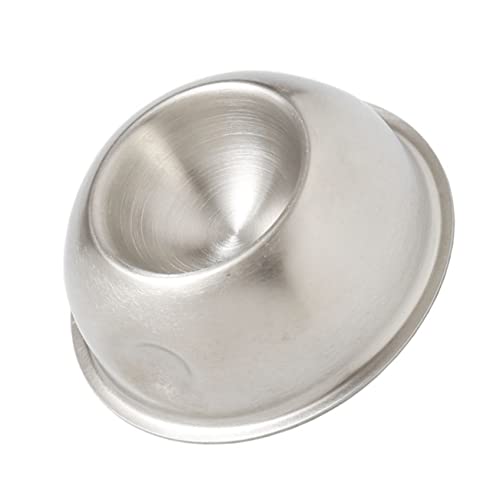 Garneck Egg Tray Egg Display Stand Egg Stand Holder Serving Tray Round Boiled Egg Holder Mini Tray Condiment Serving Tray Egg Cup Plate Dispenser Container Mini Eggs Silver Stainless Steel