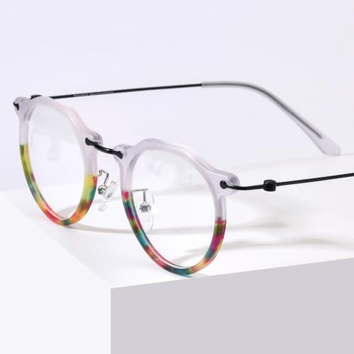 Image of FONEX Acetate Titanium Glasses Frame Men 2024 New Square Eyeglasses Spectacles Eyewear F85843