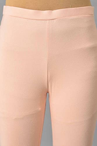 Image of W for Woman Women's Regular Fit High Rise Coral Cotton Jersey Tights