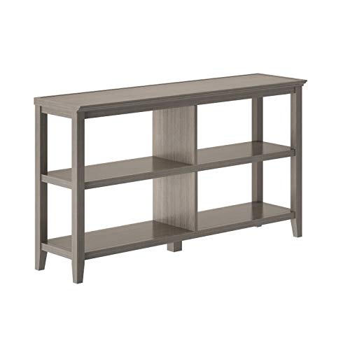 NewRidge Home Goods NewRidge Home Bookcase Bookshelf, Horrizontal, Washed Grey