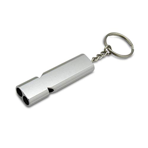 Apito para treinamento de animais de estimação ULTECHVO com tubo duplo, apitos de metal, ferramentas