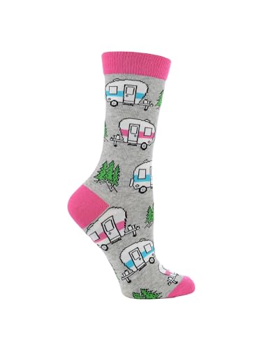 Image of WHD Outdoor Nature Lover Socks for Women & Men | Camping & Lake Life Gift | Novelty Forest Fan