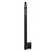 Trident 20 Inch Tall Black Magnetic Pool Child Safety Gate Latch | Keyed Alike | TRIDENT-20-BK-KA