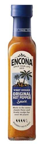 Encona Original West Indian Hot Pepper Sauce Salsa di pepe 2x 142ml - Importato da Shestore24