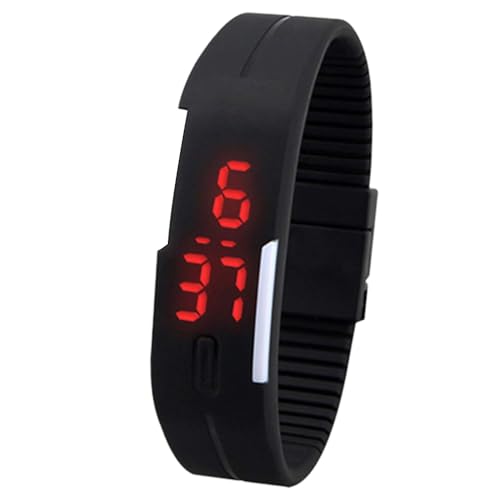 Reloj de pulsera deportivo para hombre con pantalla digital LED de silicona casual para mujer elegante y popularHermoso diseño