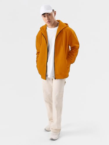 Image of LAZYCHUNKS Men's Zipper Hooded Sweatshirt | Premium Full Sleeve Hoodie Jacket with Front Zip & Pockets | Stylish Winter Wear, Warm Casual Sportswear for Men