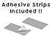 Alpine Industries Restrooms Signs - Durable Horizontal Self Adhesive Back & White Bathroom Door Sign/Placard w/Braille Lettering For Business Office & Restaurant