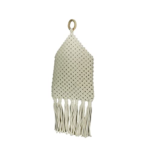 Macramé décoratif bohème de 54 cm pour réchauffer un mur blanc vide