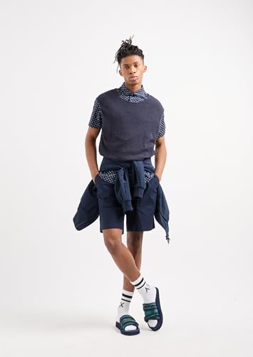 Armani Exchange Men's Short Sleeve Micro Print Button Down Shirt. Slim Fit4