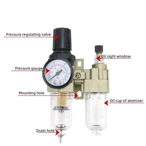 Traitement de source pneumatique 1/4" AC2010-02 pour air comprimé sec - 5