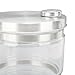 Glass Collection Bottle 4L Distilled Water Container Replacement Storage Water Glass Jar for Home Beauty Countertop Water Distiller