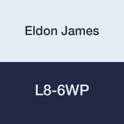 Eldon James L8-6WP White Polypropylene Threaded Elbow, 1/2-14 NPT Thread to 3/8