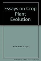 Essays on Crop Plant Evolution B0000CMGE8 Book Cover
