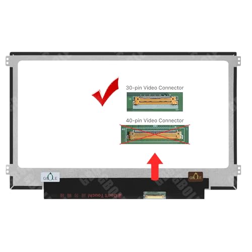 GBOLE Replacement for Lenovo ChromeBook 100e Gen 2 Gen 3 Gen 4 100w 81QB 81M8 81MA 82W0 82Q3 82J7 82J8 83G8 82UY 82V0 82HY 82J0 30pin LCD Non Touch Screen LED Display Panel - Thumbnail 3