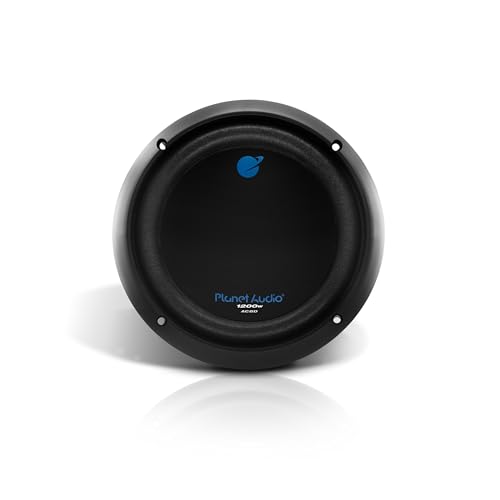 Planet Audio AC8D Anarchy Series 8 Inch Car Subwoofer - 1200 Watts Max, Dual 4 Ohm Voice Coil, Sold...