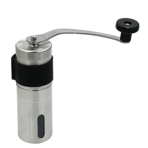 XinQt Silber Kaffeemühle Mini Edelstahl Handhandbuch Handgemachte Kaffeebohnengrün Mühlen Mühle Küchenwerkzeugschleifer… – Bild 4