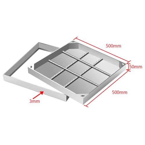 Grille d'égout extérieure robuste en acier inoxydable de qualité - 3