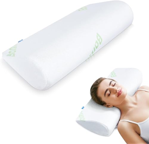 INFANZIA Almohada Cervical de Espuma con memoria de forma, cojín de apoyo para aliviar el dolor cervical, almohada de cama ergonómica para dormir, almohada ortopédica para la nuca, IFCP-004MI-FR