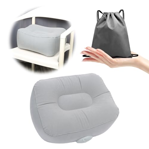 Plliocse Inflatable Cushion Seat Small Booster Seat Chair Cushion Pad Portable Inflatable Cushions with Storage Bag for Chairs Travel Camping (Style 2)