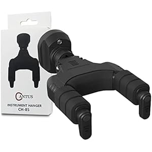 CANTUS Guitar Wall Mount Guitar Hanger with Automatic Lock for Electric Acoustic Guitar Ukulele Bass