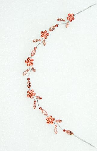 Image of Faship Gorgeous Rhinestone Crystal Floral Necklace Earrings Set